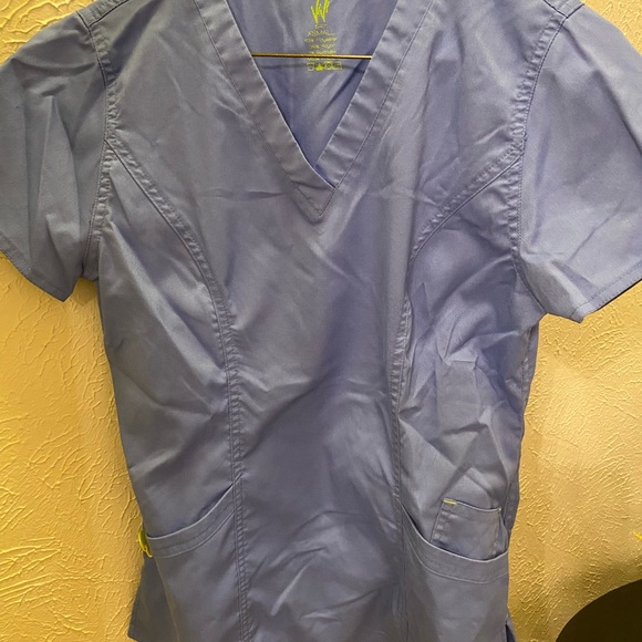 Blue Scrub Top - Picture 1 of 4